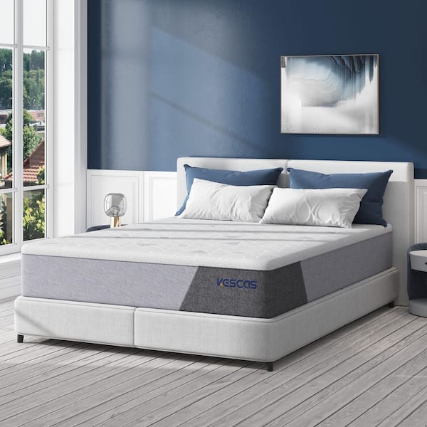 Twin Medium Gel Memory Foam Hybrid Innerspring Pocketed Spring Tight Top 10 in. Mattress