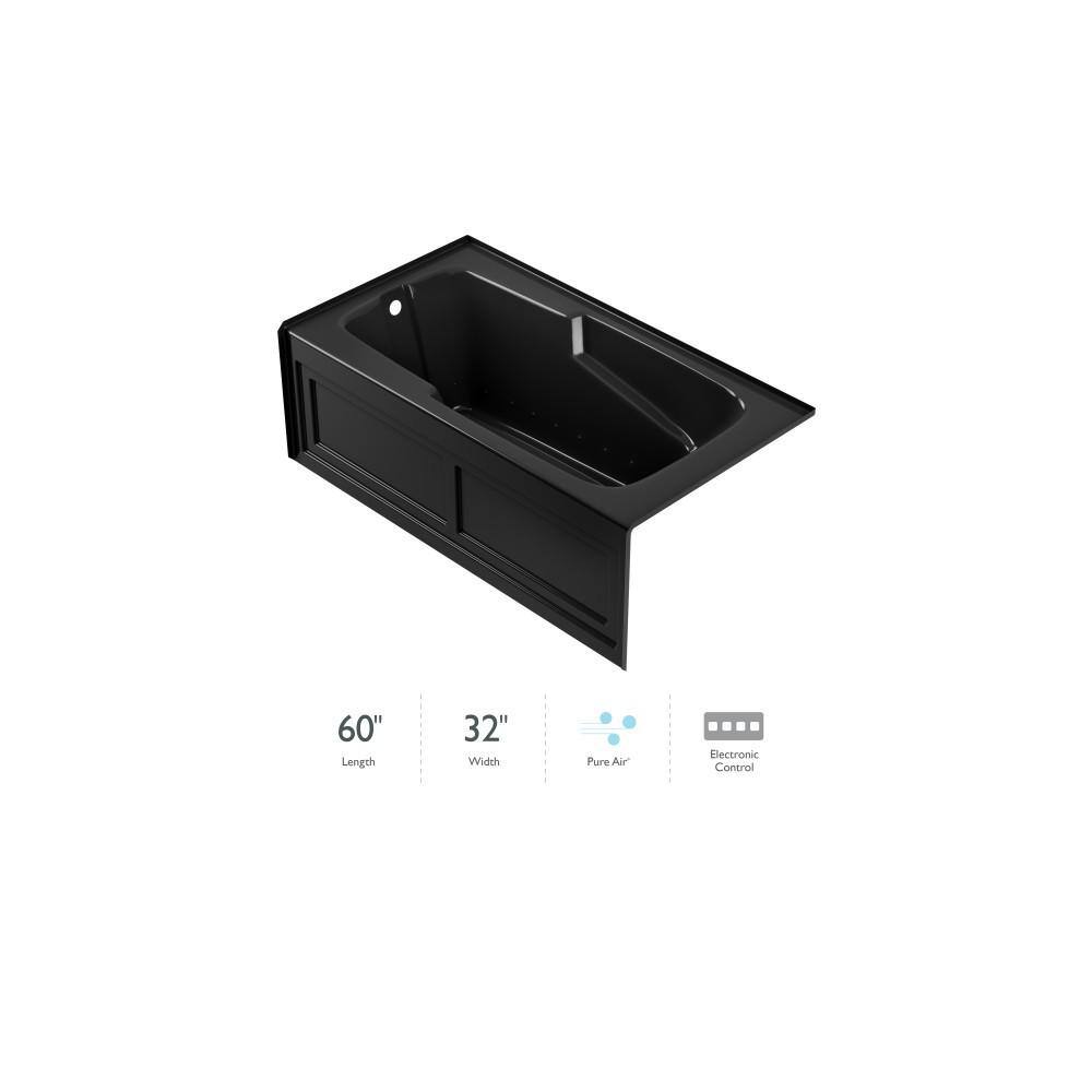 Cetra 60" x 32" White Acrylic Skirted Air Bathtub