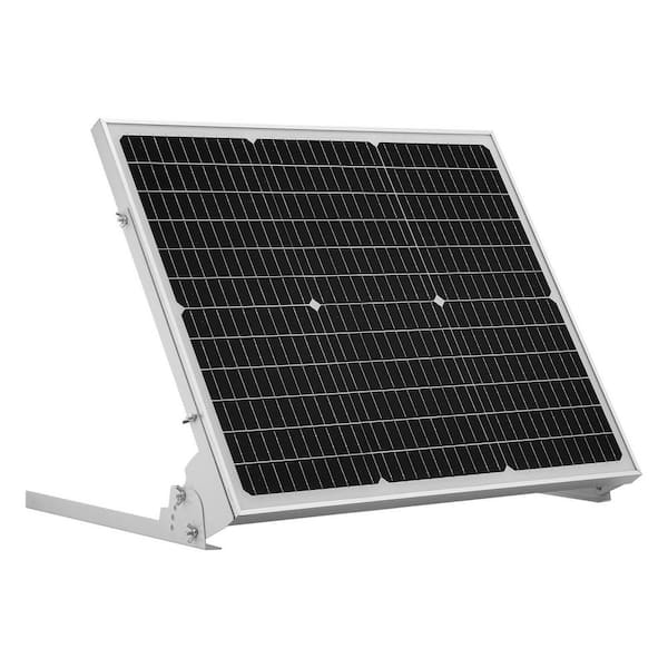 12V 50-Watt Solar Battery Charger, 1.5 ft. Monocrystalline Solar Panel, Single Panel w/ MPPT Controller, IP65 Waterproof