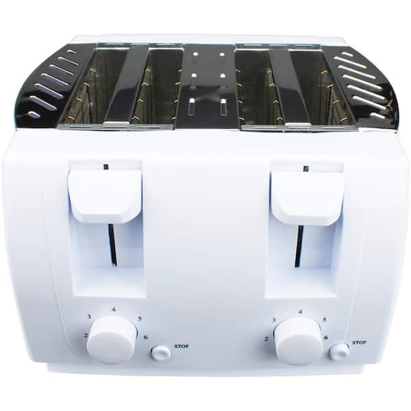 Brentwood Retro 2-Slice Black Extra-Wide Slot Toaster with Cool-Touch  Exterior TS-270BK - The Home Depot