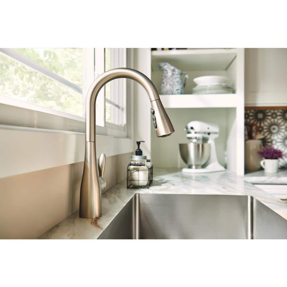 Stainless Steel Pull-Out Spray Kitchen Faucet with Single Handle