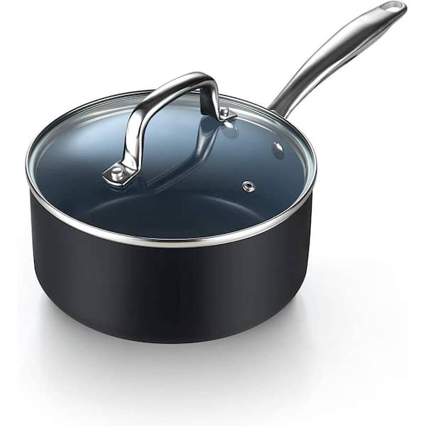 Formal Gray Healthy Nonstick Ceramic 10 Pcs Frying Pan, Wok, Saucepan, – Bi  Ace Cook