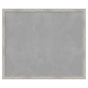 Angled Silver 51 in. x 43 in. Framed Magnetic Board