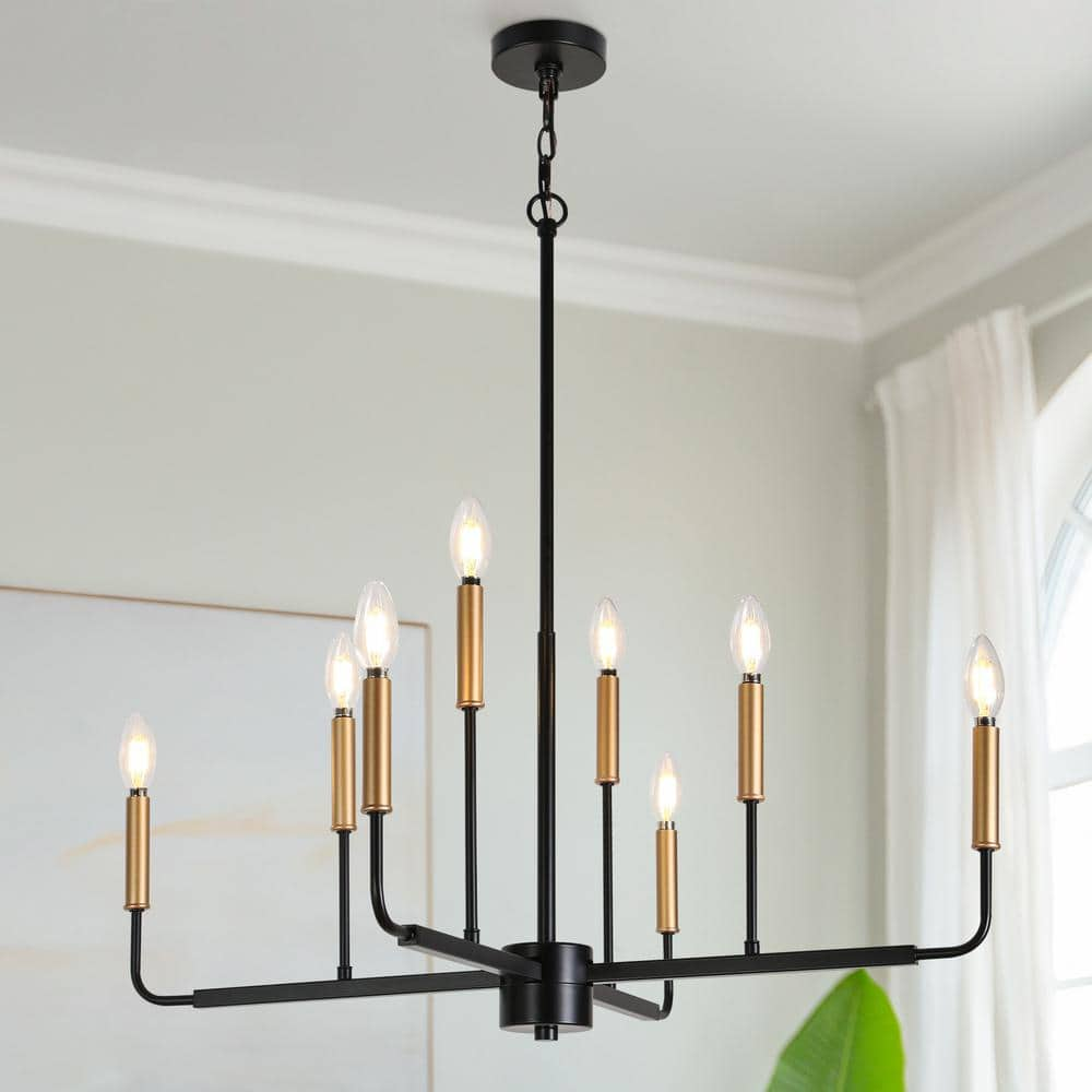 $119, LNC (Brand Rating: 4.5/5) Eniso Industrial Black 2024 Candlestick Chandelier wi