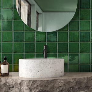 Viva Antic Verde 4 in. x 4 in. Ceramic Wall Tile (5.28 sq. ft./Case)