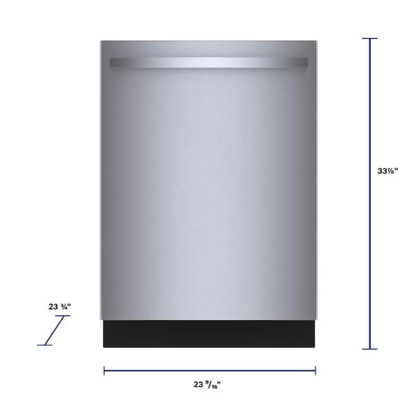 Bosch Benchmark Series 24 in. Stainless Steel Top Control Tall Tub