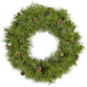 48 in. Eastern Pine Artificial Holiday Wreath