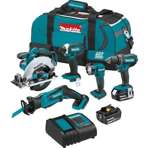 18V LXT Cordless 5-pc. Combo Kit 4.0Ah with bonus 18V LXT 4-1/2 / 5 in. X-LOCK Angle Grinder and 18V LXT Jig Saw