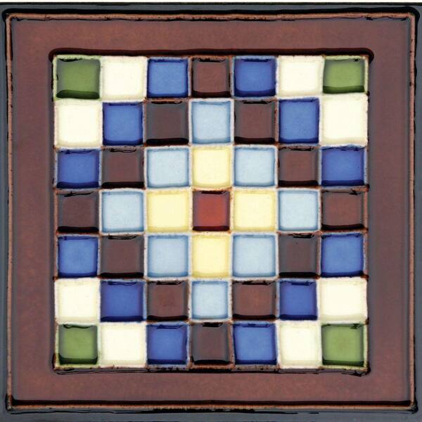 Solistone Hand-Painted Cuadros Deco 6 in. x 6 in. Ceramic Wall Tile (2.5 sq. ft. / Case)