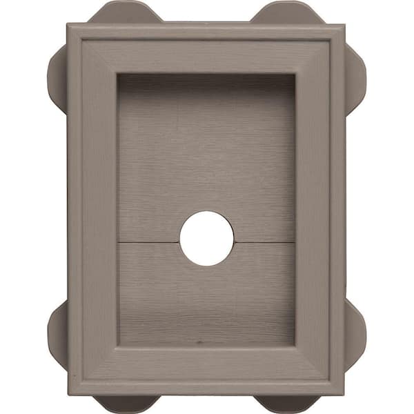 Builders Edge 5.5 in. x 8.625 in. #008 Clay Wrap Around Mounting Block