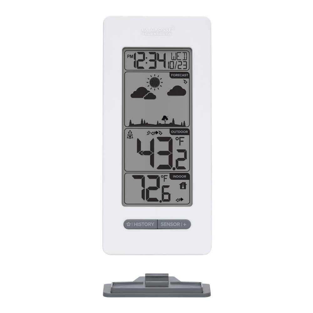 Wireless White Digital Weather Forecast Station