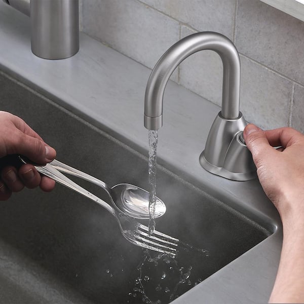 InSinkErator Invite HOT100 Series Instant Hot Water Dispenser with 1-Handle  6.25 in. Faucet in Satin Nickel H-HOT100SN-SS - The Home Depot