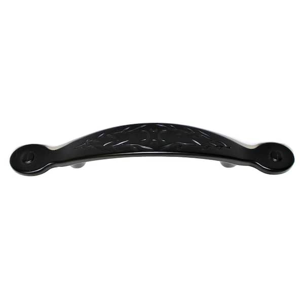 Leaf 3 in. Center-to-Center Matte Black Arch Cabinet Pull