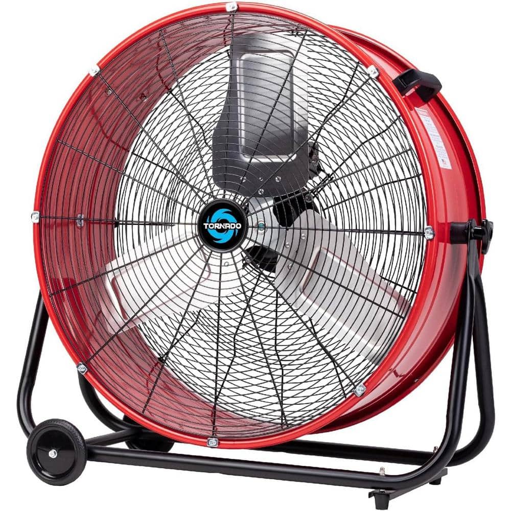 Drum Fan 24 Inch High Velocity Industrial Use 3-Speed 8600CFM For Warehouse | US