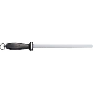 17 in. Impact-Resistant White Ceramic Rod with 2-Stripes and Plastic Handle