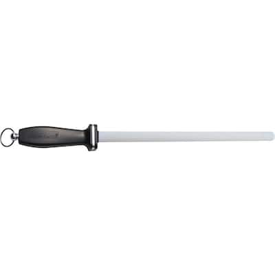 17 in. Impact-Resistant White Ceramic Rod with 2-Stripes and Plastic Handle