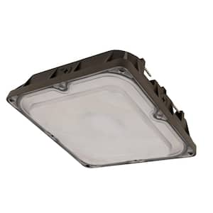 4000 Lumen Integrated LED Selectable 5CCT Bronze Commercial Canopy Floodight