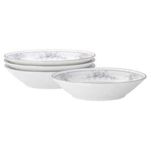 Sweet Leilani 5.5 in., 4 fl. oz (White) Porcelain Fruit Bowls, (Set of 4)