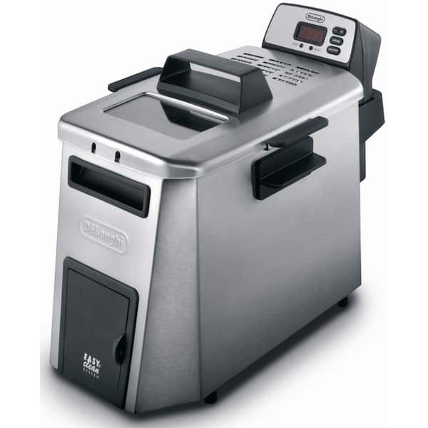 DeLonghi Dual Zone Digital 4L Stainless Steel Deep Fryer with Easy Clean Drain System - D24527DZ