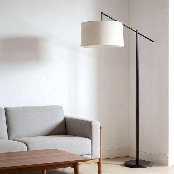 Jushua 69 in. Bronze Contemporary Metal 1-Light Smart 1-Way (On