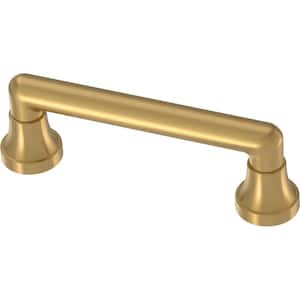 Phoebe 3 in. (76 mm) Center-to Center Modern Gold Cabinet Drawer Pull