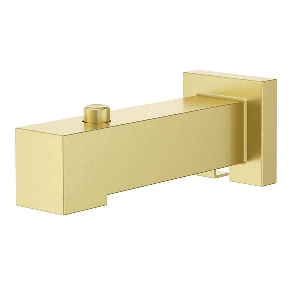 Dumont Tub Spout with Push Button Diverter in Spot Defense Brushed Gold price history on PriceWatchPro