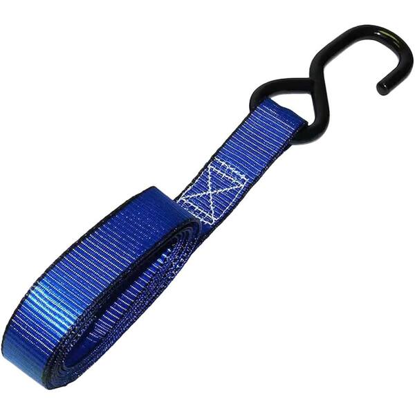 CARBOLE 6-Pack Soft Loop Tie-Down Straps – 1ft X 1in, 4500lbs Breaking Strength