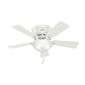 Haskell 42 in. Low Profile Indoor Fresh White Ceiling Fan