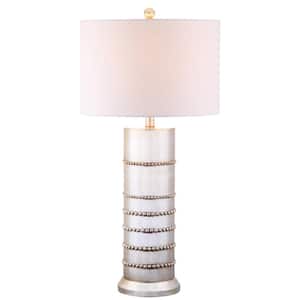 Evelyn 31 in. Silver Resin Table Lamp