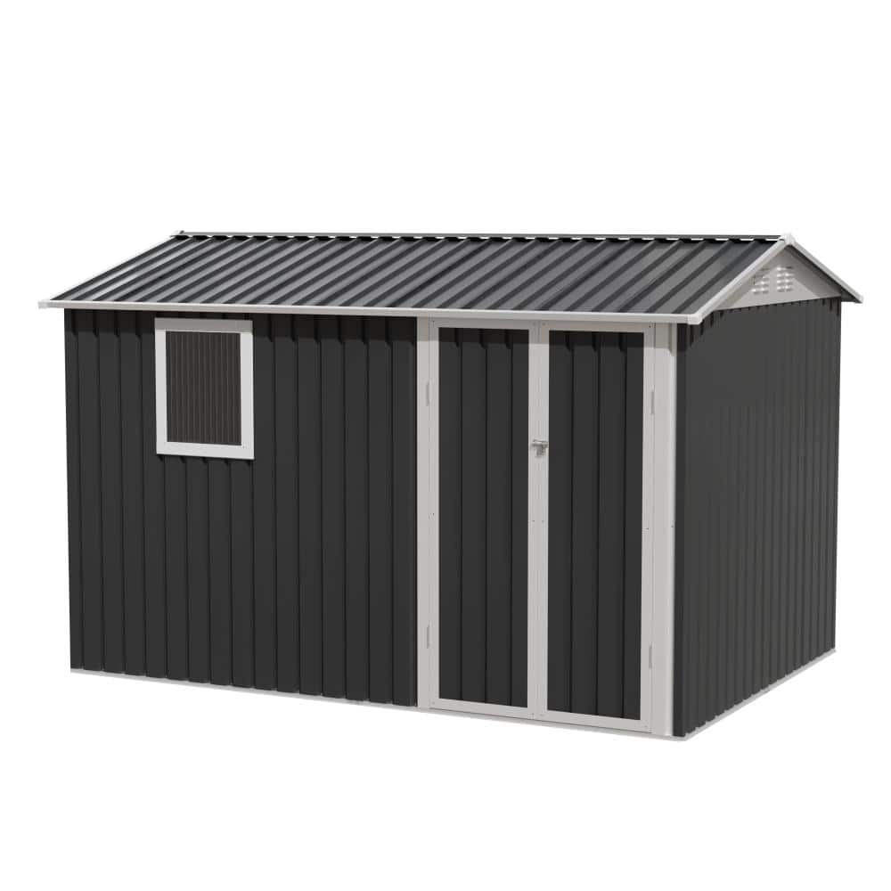9.5×6.7 FT Metal Outdoor Garden Shed for Patio Backyard Tools House Storage Shed with One Window 63 sq.ft. price history on PriceWatchPro
