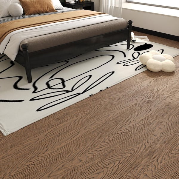 Jeedeson 40.15 in. L x 5.11 in. W x 0.6 in. T Walnut Prefinished Solid Bamboo Plank Flooring, Tongue and Groove (20 sq.ft./case)