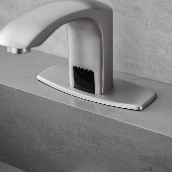 HOMEMYSTIQUE Touchless Single Hole Bathroom Sink Faucet with Deck