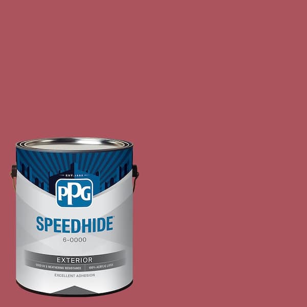 SPEEDHIDE 1 gal. PPG1051-6 Grenadine Semi-Gloss Exterior Paint