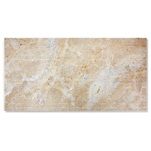 Vitra FS Yellow Beige 12 in. x 24 in. Finished Marble Natural Stone Look Floor and Wall Tile (8 sq. ft./Case)