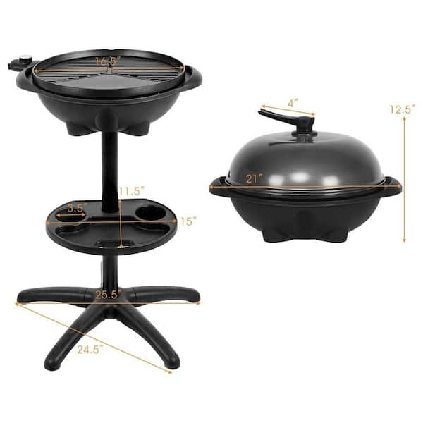 Americana Deluxe Electric Tabletop Grill in Black 9309U8.181 - The Home  Depot