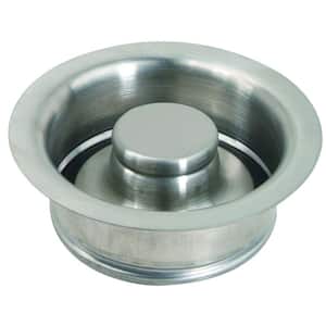 3-1/2 in. Garbage Disposal Flange and Stopper Kit in Stainless Steel PVD