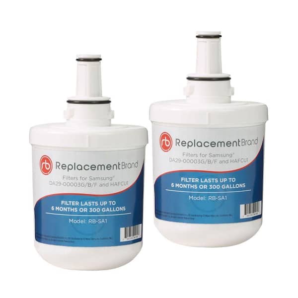 Replacementbrand Refrigerator Water Filter Comparable To Samsung Da29 g 2 Pack Rb Sa1 2 Pack The Home Depot