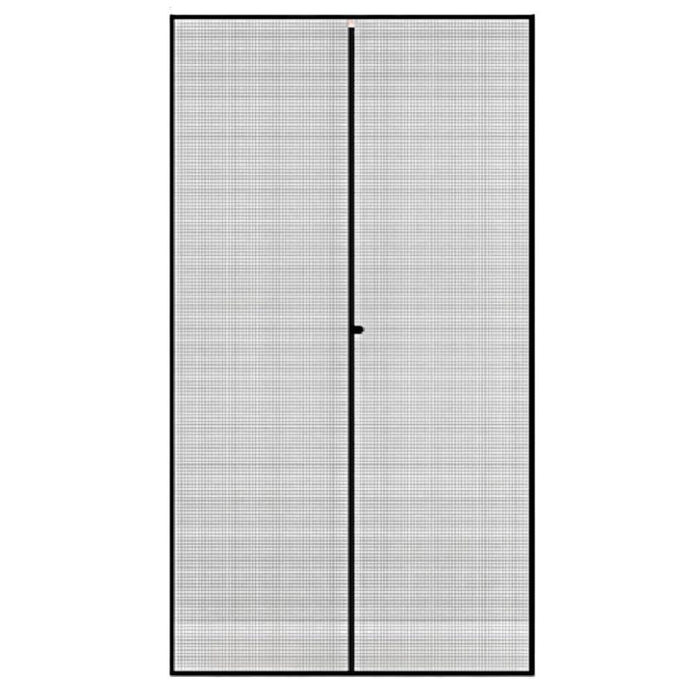 32 in. x 80 in. Black Fiberglass Mesh Curtain Magnetic Screen Door with Windproof Hasp and Hands-Free Closure price history on PriceWatchPro