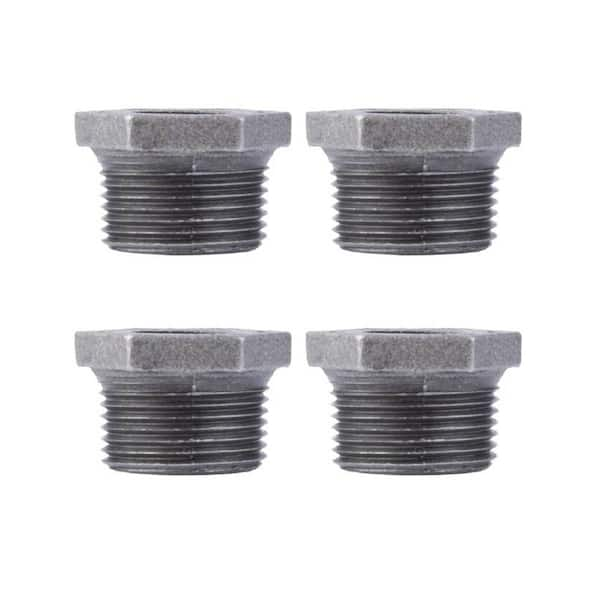 1 in. x 1/2 in. Black Iron Bushing (4-Pack)