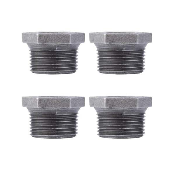 PIPE DECOR 1 in. x 1/2 in. Black Iron Bushing (4-Pack)
