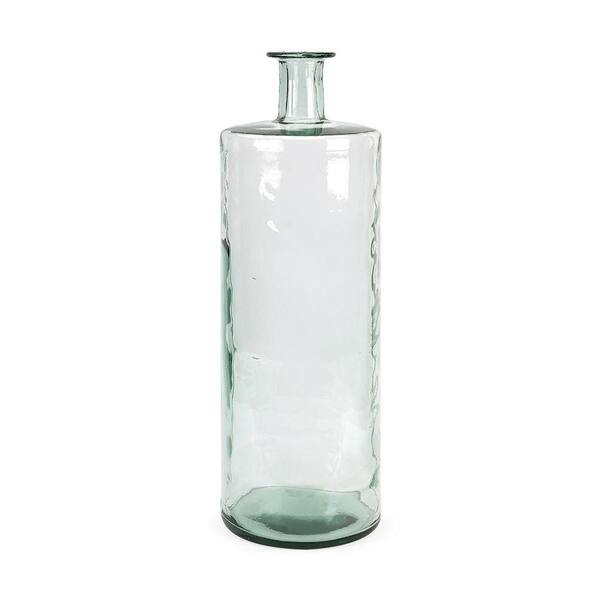 null Vettriano 30 in. Glass Decorative Vase in Clear