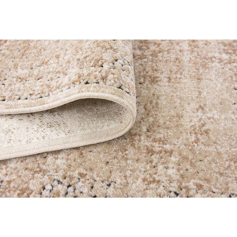Beige and Light Brown Stain-Resistant Runner Rug