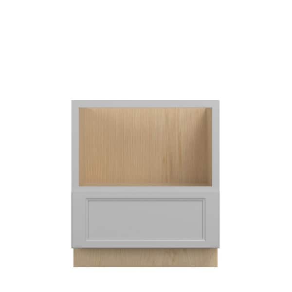Kunal Kitchens Rockingham Recessed 30 in. W x 34.5 in. H x 24 in. D in Painted Stratus Plywood Assembled Microwave Base Cabinet
