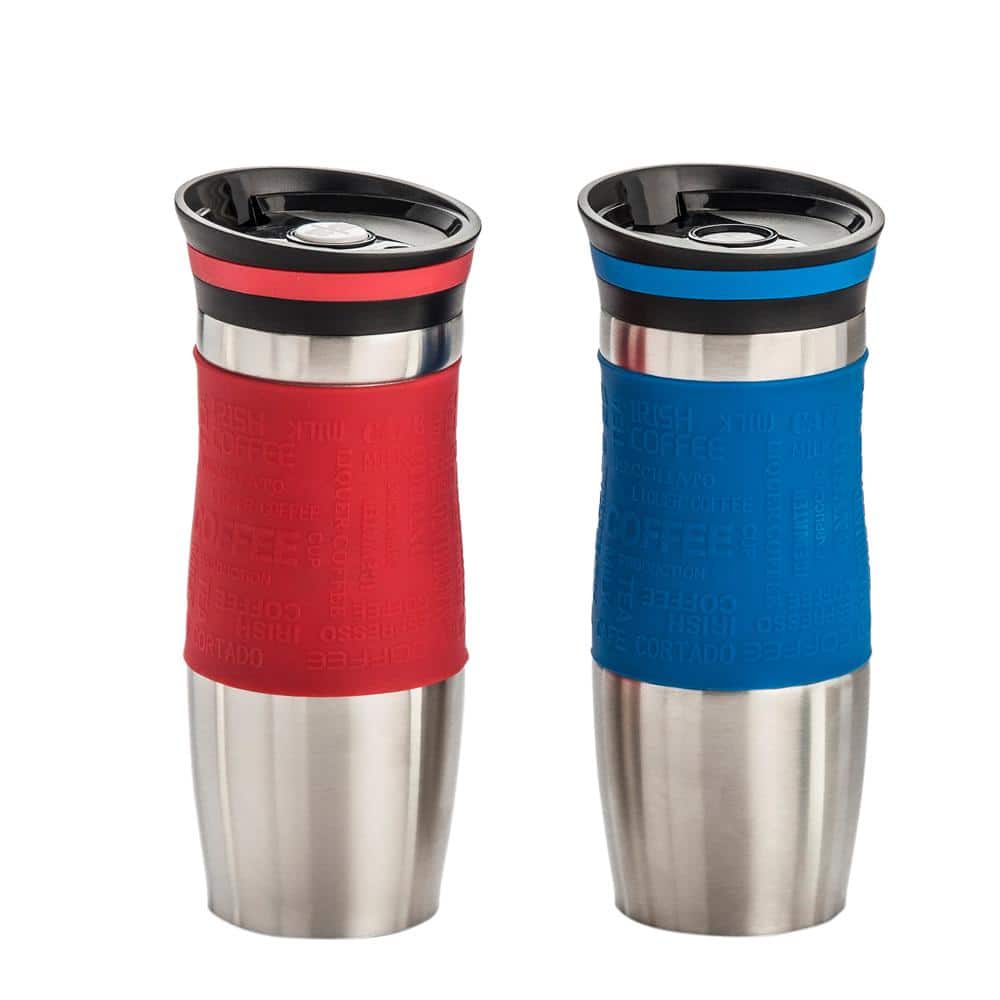 Laxinis World Stainless Steel Coffee Mugs with Spill Resistant Lids, 14 Oz  Double Walled Insulated C…See more Laxinis World Stainless Steel Coffee