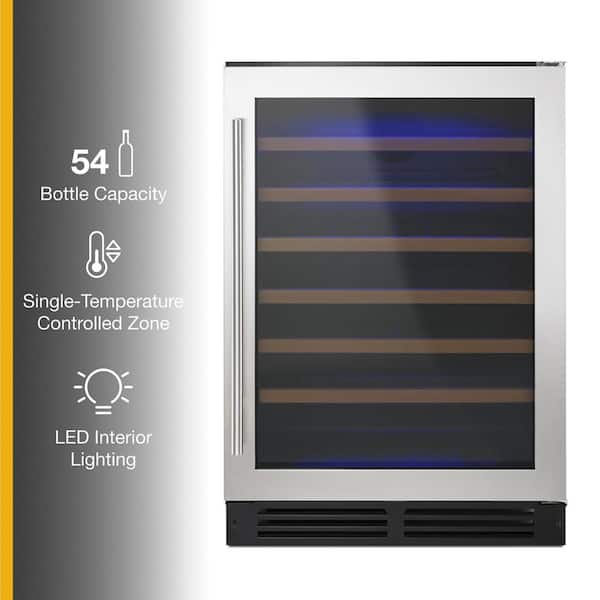 Whirlpool 24 in. W 54-Bottle Wine Cellar WUW35X24DS - The Whirlpool 24 in. W 54-Bottle Wine Cellar WUW35X24DS - The