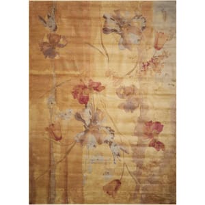 Somerset Beige 4 ft. x 6 ft. Floral Vintage Area Rug