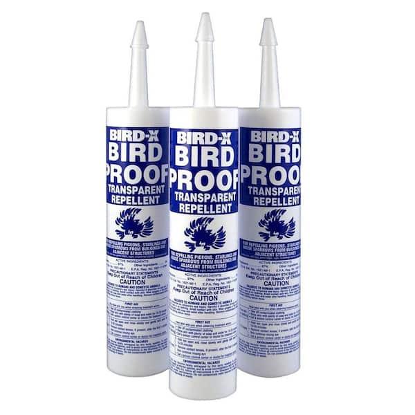 Bird-X Bird Repellent Gel Repellent (3-Pack) # 1 Best Seller Pigeon Repellent