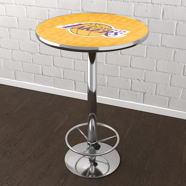 Unbranded Los Angeles Lakers City Yellow 42 in. Bar Table