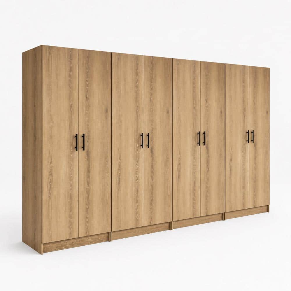 Modex Oak Multi-Purpose Utility Storage Cabinet (4-Piece Set) price history on PriceWatchPro