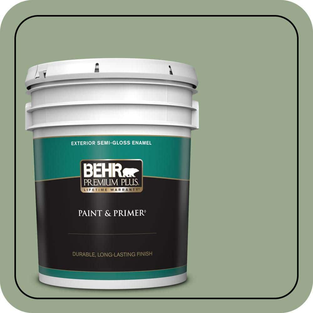5 gal. #PPU11-05 Pesto Green Semi-Gloss Enamel Exterior Paint & Primer price history on PriceWatchPro